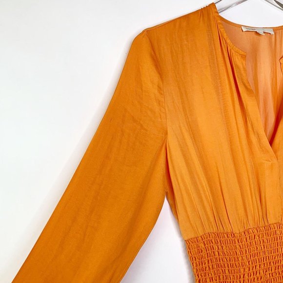 Maje Orange Midi Dress - Picture 12 of 13